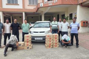 अन्य राज्यों से लाई गई विदेशी शराब पर नागपुर विभाग की कड़ी कार्रवाई, 41 लाख रुपये मूल्य की शराब जब्त