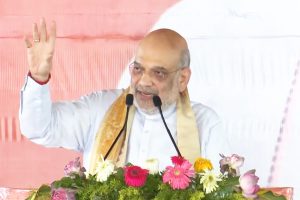 Amit Shah lays foundation of Maharashtra BJP office in Mumbai | अमित शाह ने मुंबई में भाजपा मुख्यालय की नींव रखी