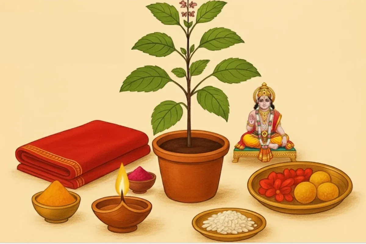Tulsi Vivah 2025: तुलसी विवाह के दिन विशेष पूजन और उपाय करने से विवाह में आ रही रुकावटें दूर होती हैं और दांपत्य जीवन में सुख, प्रेम और स्थिरता आती है। जानिए तुलसी विवाह की विधि और शुभ उपाय।