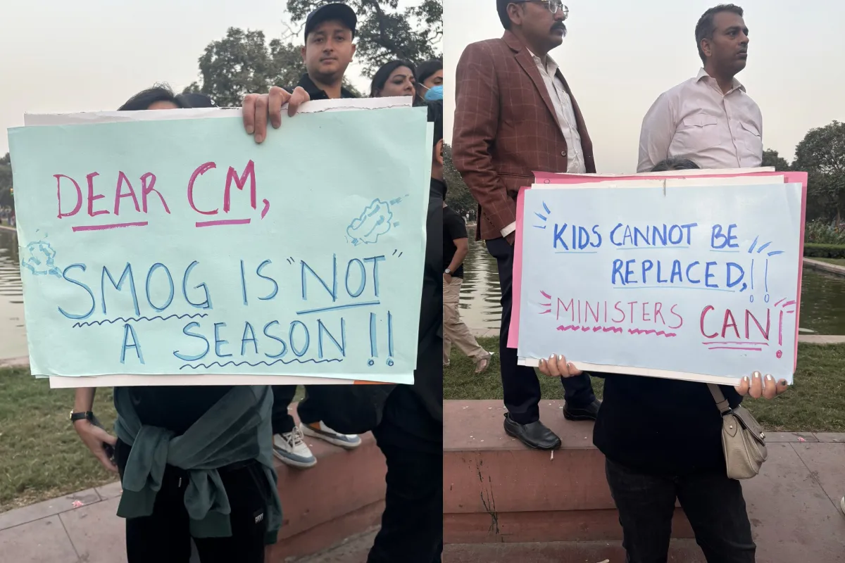 Delhi Pollution Protest: दिल्ली प्रदूषण विरोध प्रदर्शन में नक्सली समर्थन के नारे और मिर्च हमले