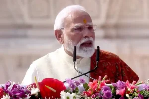 अयोध्या राम मंदिर पर धर्मध्वज फहराया, प्रधानमंत्री बोले- पूरा विश्व आज राममय हुआ