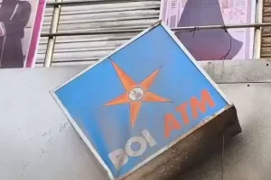 बांकड़ा में निजी बैंक के एटीएम को तोड़कर लूट, बदमाशों ने लगाई आग