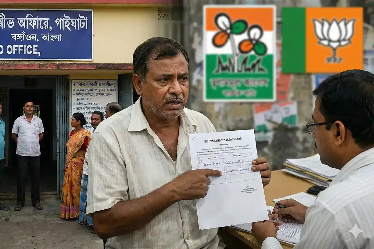 Fake Name in Bengal SIR Form: बनगाँव में पिता ने दो अजनबी बच्चों के नाम हटाने की माँग की