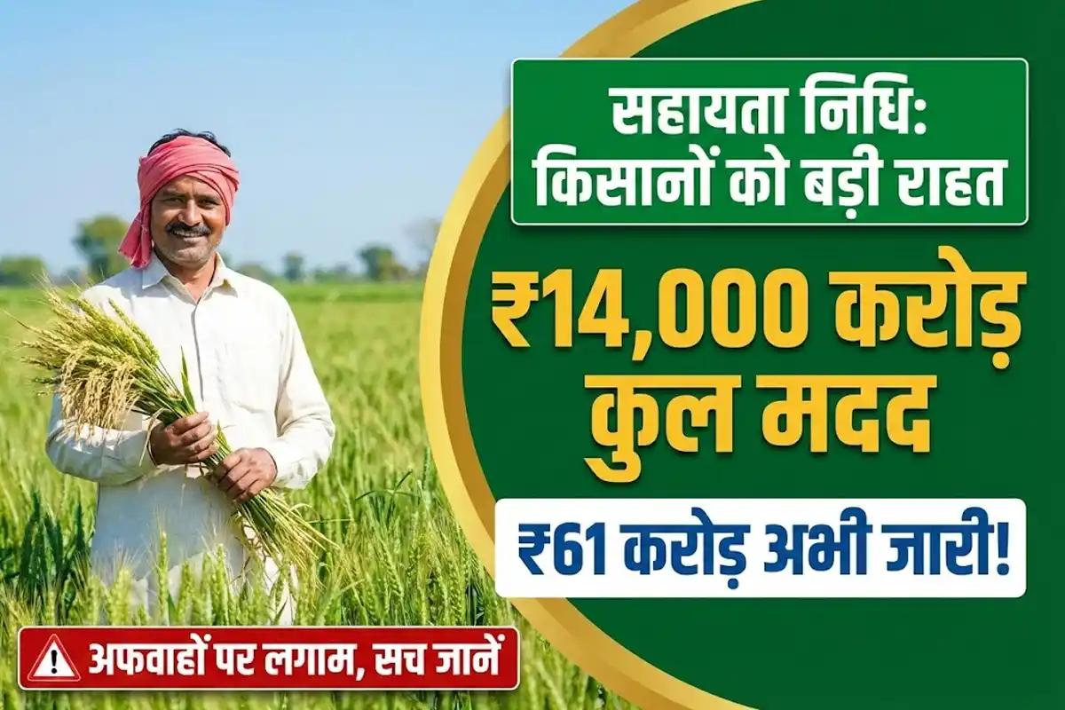Sahayata Nidhi: भ्रामक जानकारी पर होगी कार्रवाई, 61 करोड़ रुपये की मदद वितरित, किसानों को मिली 14000 करोड़ की राहत