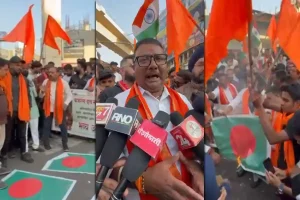 नागपुर में बंगाल हिंसा के विरोध में प्रदर्शन के दौरान पुलिस और बजरंग दल कार्यकर्ताओं में हुई झड़प