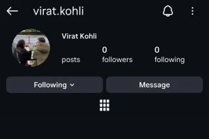 विराट कोहली का इंस्टाग्राम अकाउंट अचानक हुआ गायब, लाखों फैंस के बीच मची हलचल