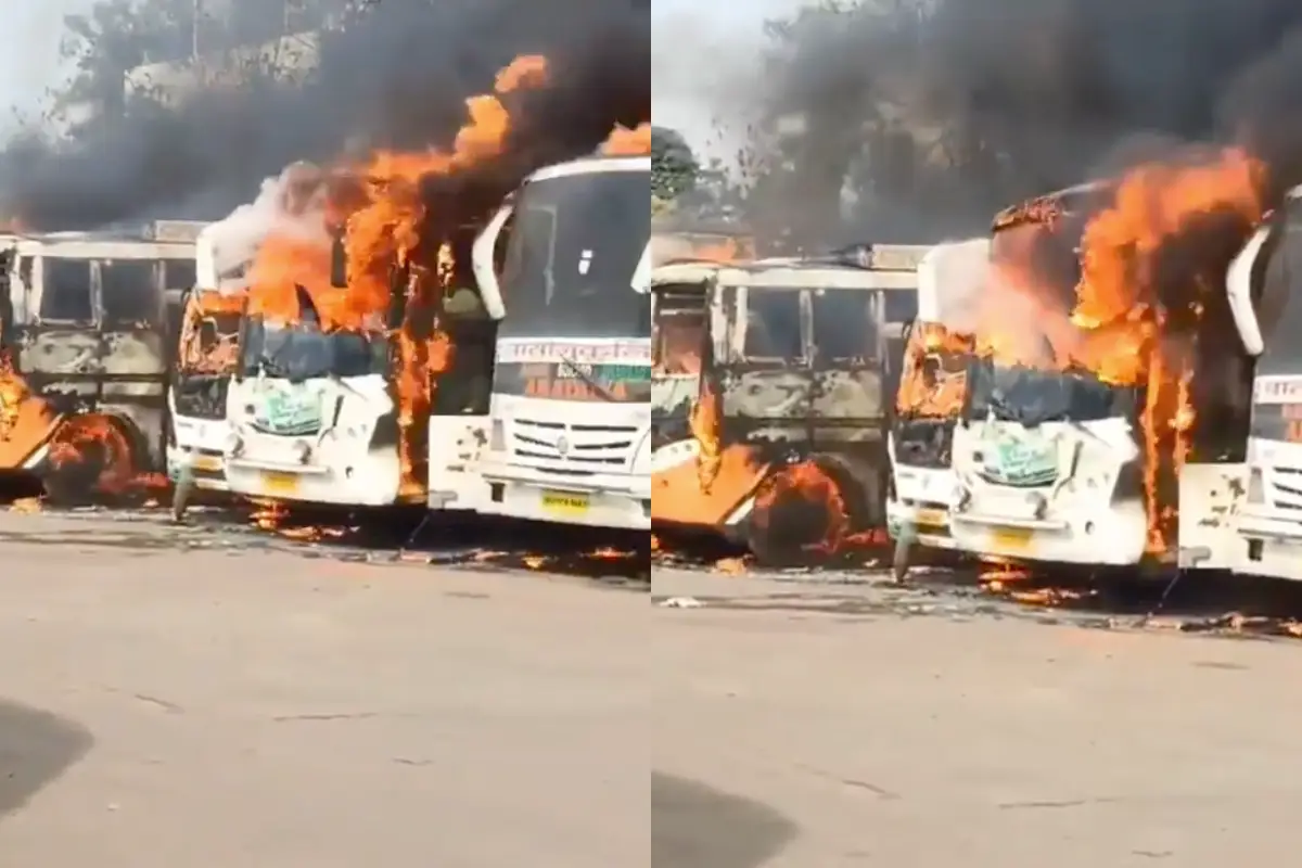 Ranchi Bus Fire News: रांची के बस टर्मिनस में भीषण आग, 6 बसें जलीं, शॉर्ट सर्किट की आशंका