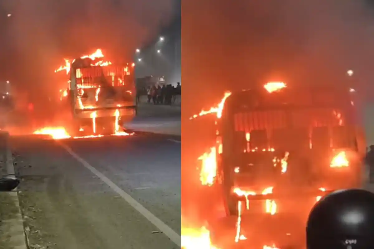 SBSTC Bus Fire Raniganj: रानीगंज में बस में लगी भीषण आग, सभी यात्री सुरक्षित