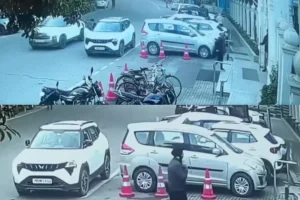 गुरुद्वारे के बाहर कत्ल की तस्वीरें: AAP नेता लक्की ओबेरॉय की हत्या का सीसीटीवी फुटेज आया सामने