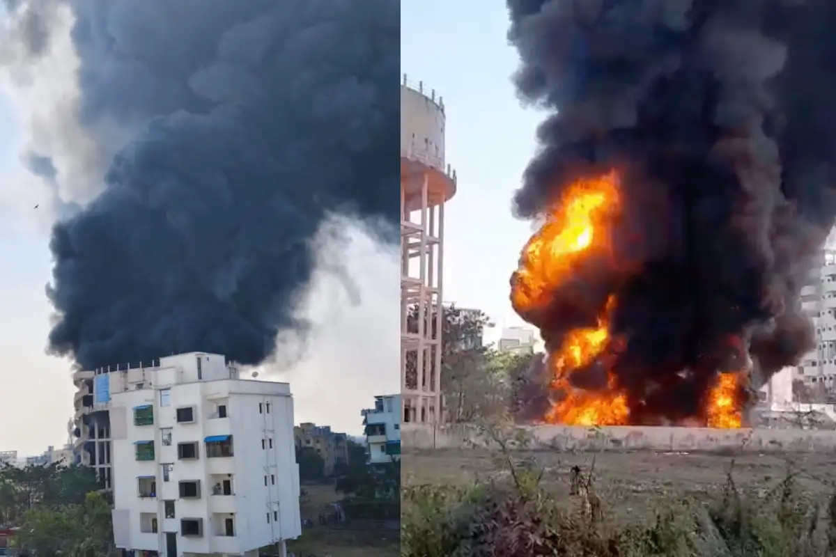 Chankyapuram Nagpur sewer pipe fire: चाणक्यपुरम में गटर लाइन के सैकड़ों पाइप जलकर खाक — तीन दमकल गाड़ियों ने 15 मिनट में पाया आग पर काबू