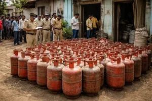 Yavatmal 40 Gas Cylinders Seized: पुसद में छापेमारी, एक घर से 40 अवैध गैस सिलेंडर जब्त