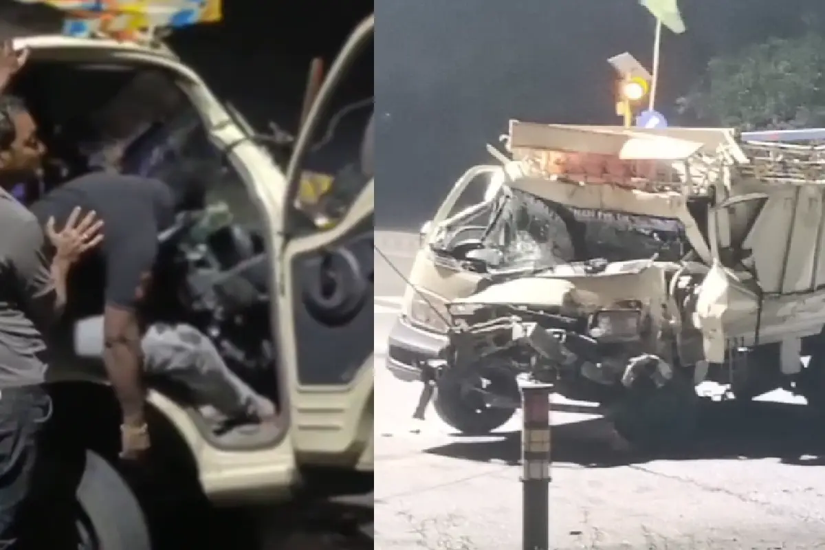 Ramgarh road accident Jharkhand driver trapped cabin: झारखंड के रामगड़ में दो सड़क हादसों में दो चालक अपनी कैबिन में फंस गए - एक की मौत, दूसरा गंभीर। रांची-पटना हाइवे और कोरिया घाटी से ग्राउंड रिपोर्ट।