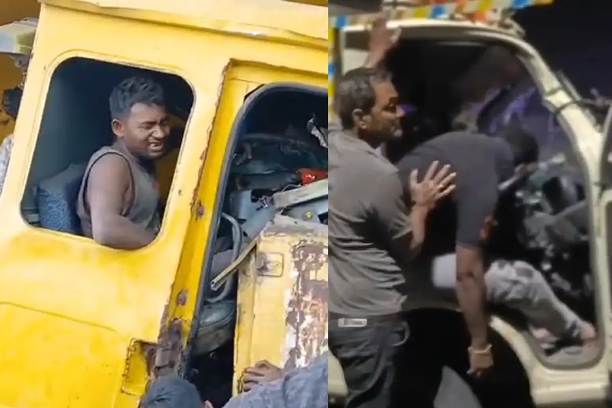Ramgarh road accident Jharkhand driver trapped cabin: झारखंड के रामगड़ में दो सड़क हादसों में दो चालक अपनी कैबिन में फंस गए - एक की मौत, दूसरा गंभीर। रांची-पटना हाइवे और कोरिया घाटी से ग्राउंड रिपोर्ट।