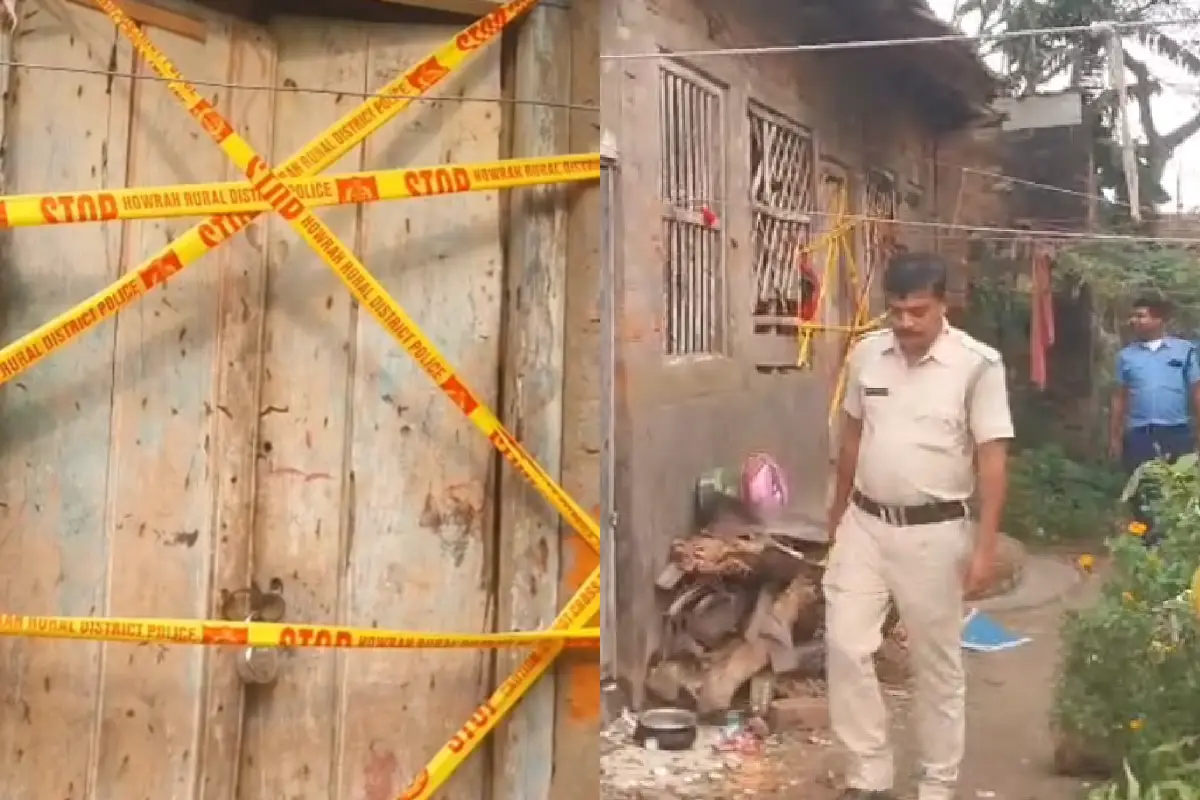 Howrah News: उलुबेड़िया, पत्नी और बड़े बेटे की कटारी से हत्या, छोटे को घायल कर जहर खाकर आत्महत्या की कोशिश 12 Uluberia husband kills wife son Howrah: हावड़ा के उलुबेड़िया में पति ने कटारी से पत्नी और बड़े बेटे की हत्या की, छोटे को घायल किया, फिर जहर खाकर आत्महत्या की कोशिश की। पुलिस ने मां को हिरासत में लिया।