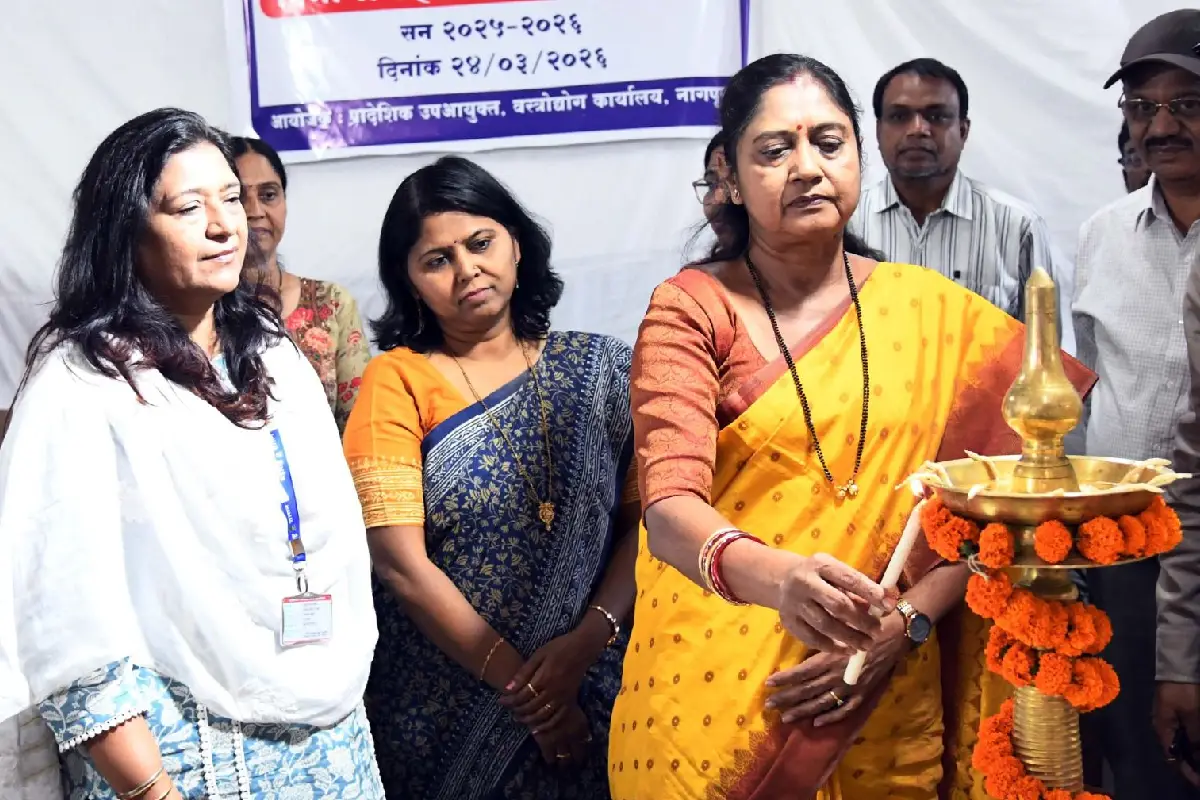 Nagpur handloom weavers scheme: नागपुर महापौर नीता ठाकरे ने खापरी सहित शहर के बुनकरों के लिए नवाचार योजना की घोषणा की। विभागीय हाथकरघा प्रतियोगिता में 29 प्रतिभागियों ने हिस्सा लिया।