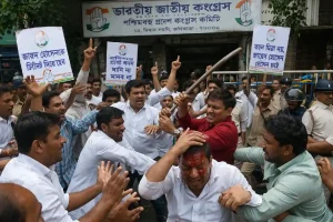 West Bengal Congress clash: बंगाल में टिकट बंटवारे पर बवाल, कांग्रेसी कार्यकर्ता आपस में भिड़े