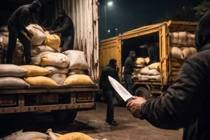 अमरावती, लोहारा एमआईडीसी से 250 क्विंटल तुअर दाल की लूट, 22 लाख की डकैती – चालक को चाकू की नोक पर बनाया बंधक