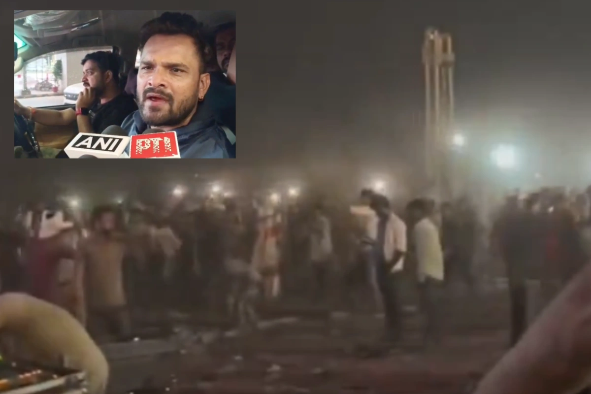 खेसारी लाल यादव के शो में मची भगदड़, लाखों की भीड़ पर हुआ लाठीचार्ज