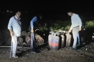 LPG gas theft raid Chhatrapati Sambhajinagar: एलपीजी गैस चोरी का बड़ा खुलासा, दो लोग पकड़े गए
