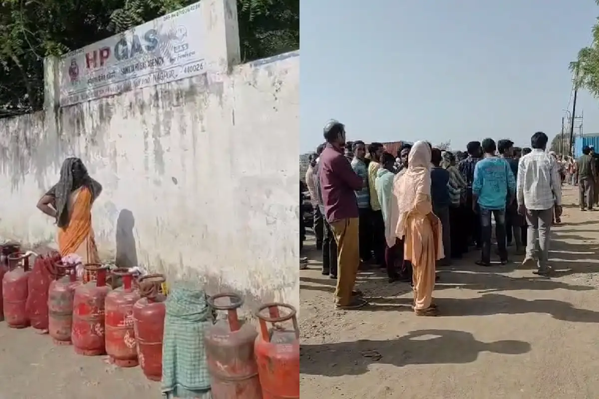 Nagpur gas cylinder crisis: नागपुर में गैस सिलेंडर के लिए जनता रात 2 बजे से कतार में, एजेंसी बोली - गैस नहीं, कलेक्टर बोले - कमी नहीं। एचपी गैस एजेंसी से ग्राउंड रिपोर्ट।