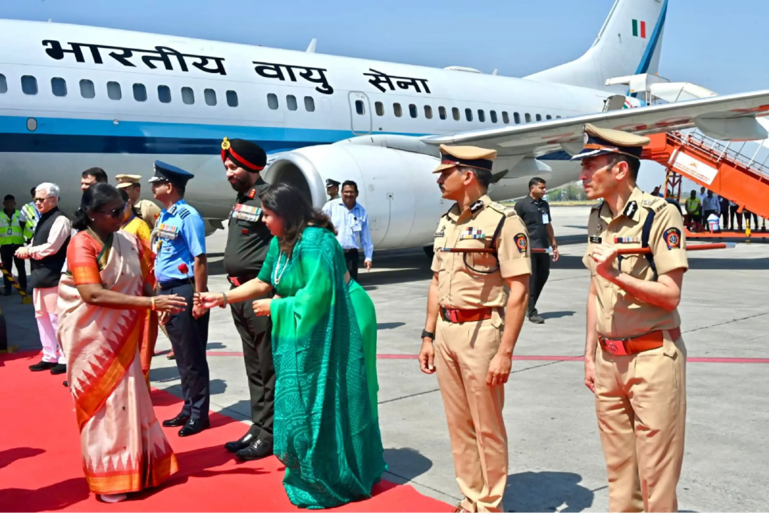 President Draupadi Murmu Nagpur visit: नागपुर में राष्ट्रपति का गरिमा के साथ स्वागत, कई बड़े नेता रहे मौजूद