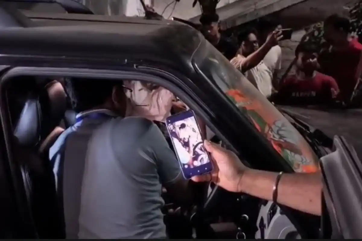 BJP candidate car search Bangaon North West Bengal: बनगांव उत्तर में चुनाव के दौरान भाजपा उम्मीदवार की गाड़ी की जांच