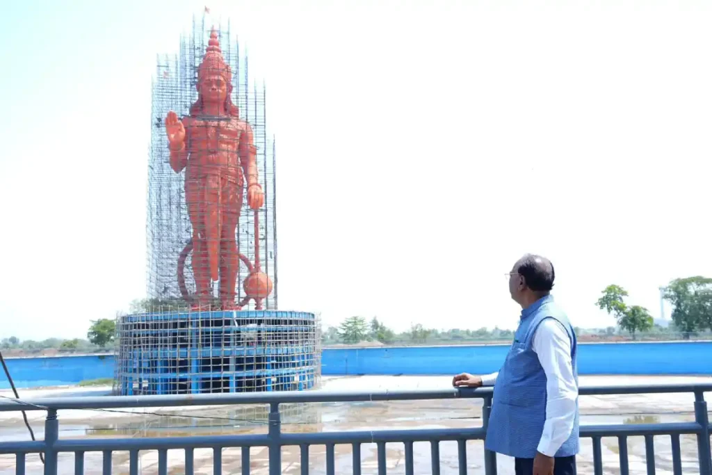Nagpur News: कोराडी में 162 फीट ऊंची हनुमान प्रतिमा का निर्माण पूरा, जून में होगा भव्य लोकार्पण