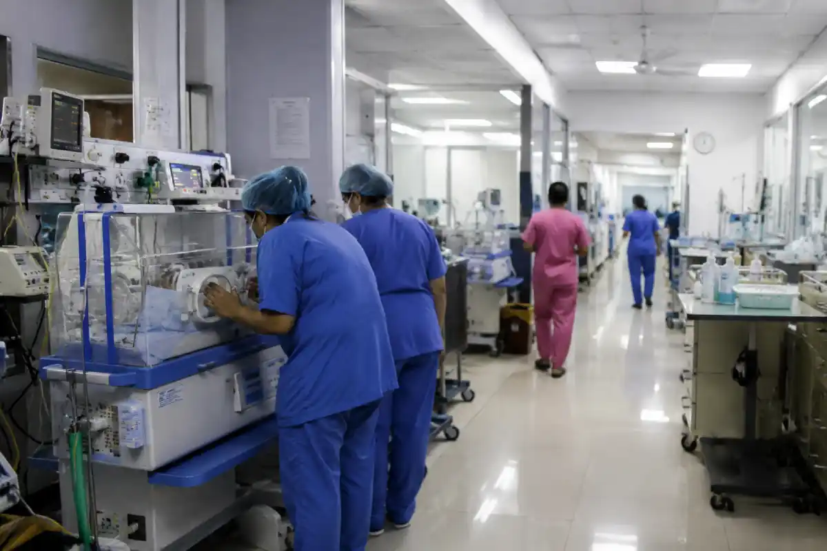 Nagpur Daga Hospital NICU short circuit newborns shifted: नागपुर के डागा रुग्णालय में बच्चों के विभाग में शॉर्ट सर्किट, 15 नवजात शिशुओं को सुरक्षित जगह भेजा गया