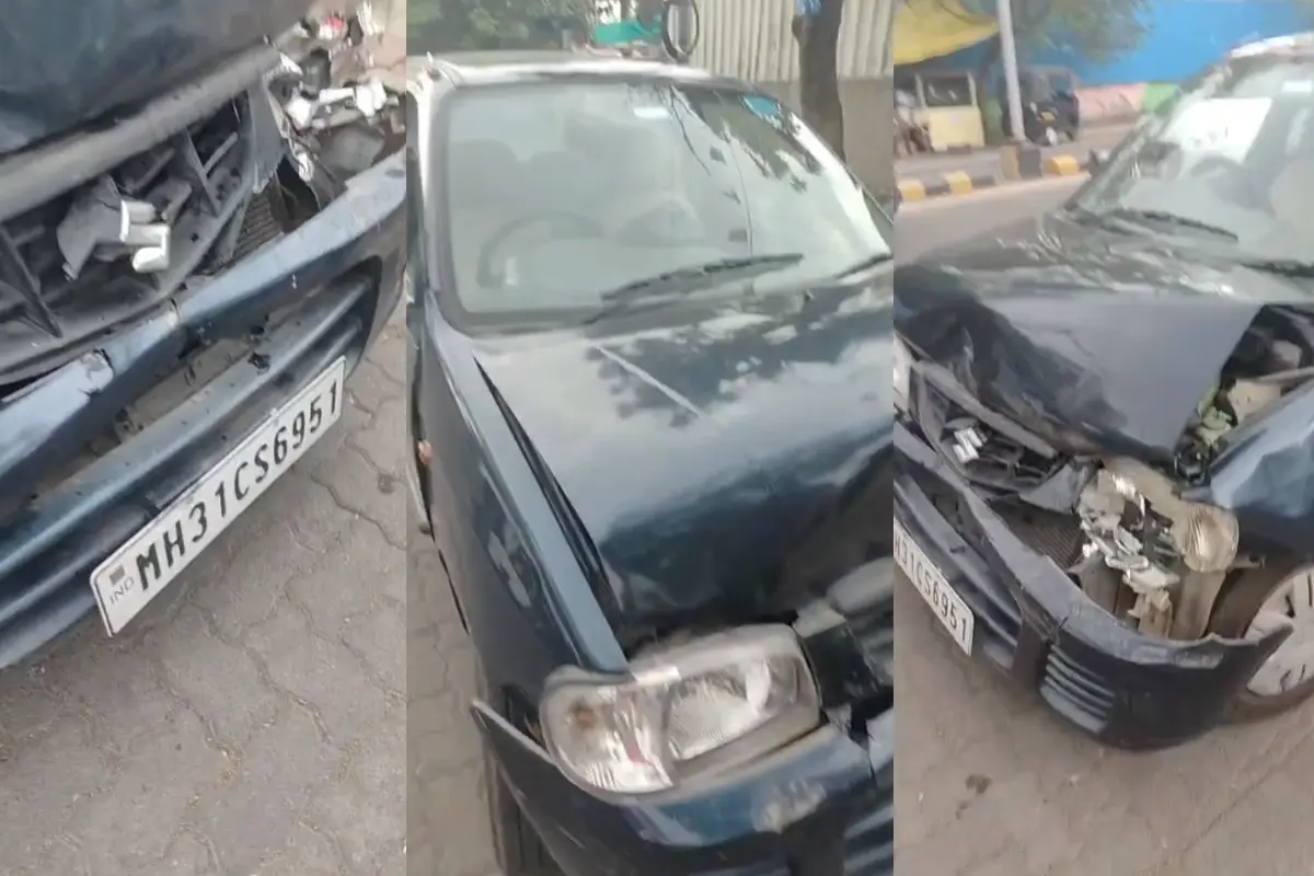 Nagpur Flower Badi Pulia car pile-up accident: नागपुर के फ्लावर बड़ी पुलिया पर पांच गाड़ियों की चेन टक्कर, धंतोली पुलिस मौके पर