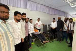 नागपुर नितिन गडकरी के जन्मदिन पर भव्य रक्तदान शिविर का आयोजन