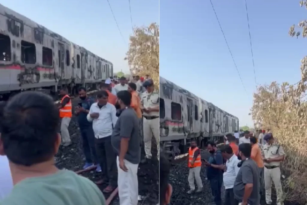 दिल्ली आ रही राजधानी एक्सप्रेस में लगी भीषण आग,