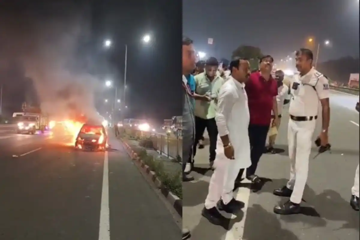 National Highway 116 Car Fire Howrah: हावड़ा में चलती कार में लगी आग, सभी यात्री सुरक्षित, पुलिस ने शुरू की जांच