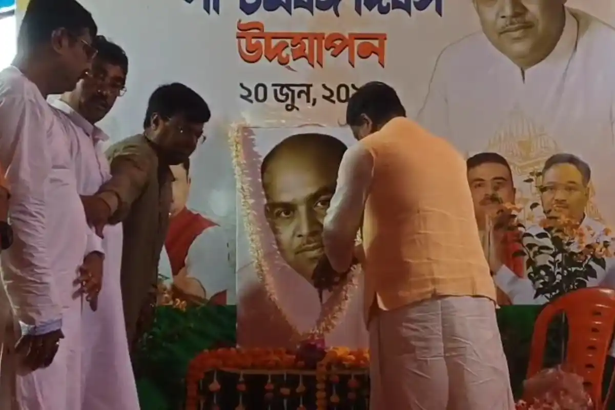 West Bengal Day celebration Kolkata Sukanta Majumdar BJP office: भाजपा कार्यालय में केंद्रीय मंत्री सुकांत मजूमदार ने पश्चिम बंगाल दिवस मनाया, कार्यक्रम में राज्य की संस्कृति और पहचान पर दिया गया जोर