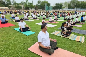 International Yoga Day Nagpur University celebration: स्वस्थ और निरोगी जीवन के लिए नियमित योग करने का संदेश, नागपुर विश्वविद्यालय में उत्साह के साथ आयोजन