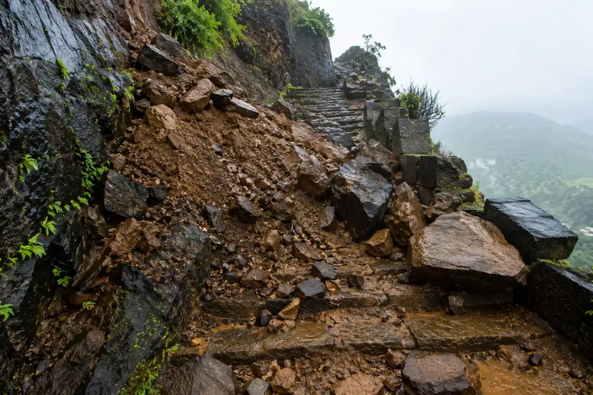 Raigad News: भारी बारिश के बाद किले रायगढ़ का सीढ़ी मार्ग दो दिन के लिए बंद, प्रशासन ने जारी किए सुरक्षा निर्देश