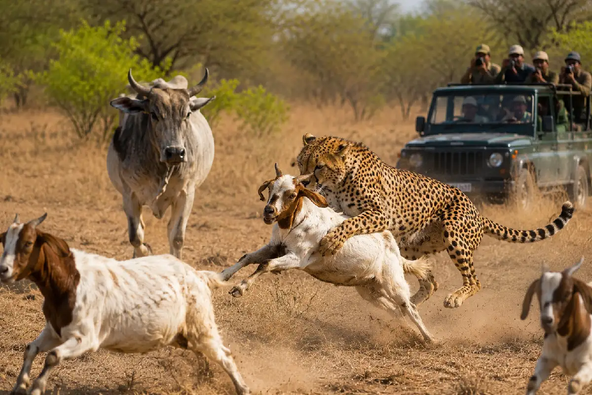 Kuno National Park Cheetahs: कूनो के चीतों का बदला मिजाज, अब चीतल से ज्यादा बकरियों और मवेशियों का कर रहे शिकार