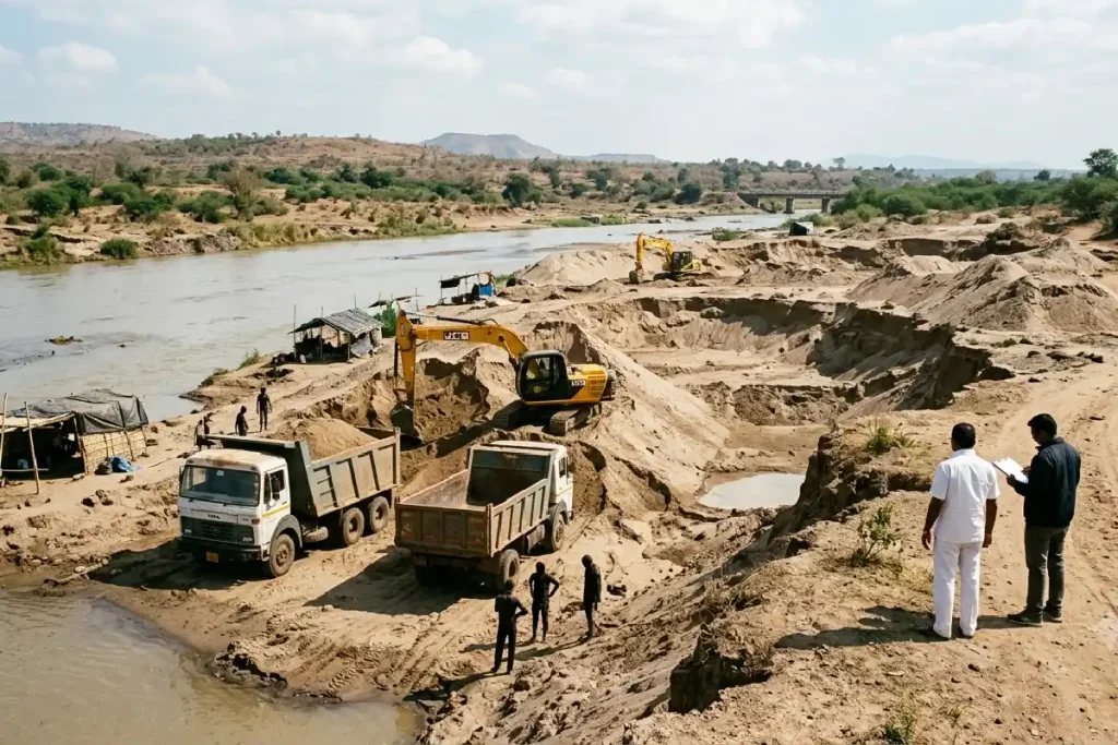 Chandrapur Brahmapuri illegal sand mining: रेत घाटों पर अवैध उत्खनन का मुद्दा विधानसभा में उठा, सरकार ने जांच और कार्रवाई का दिया भरोसा