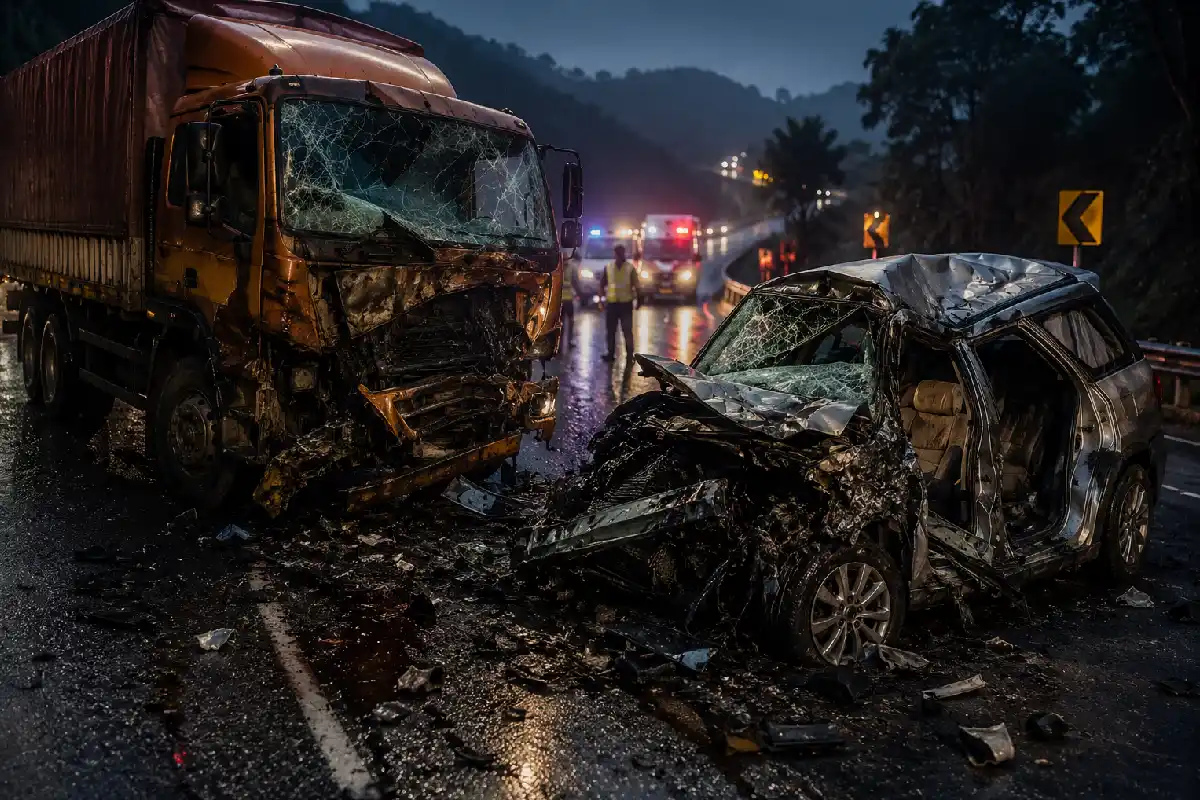 Karnataka Road Accident: कर्नाटक में रफ्तार का कहर, लॉरी से भिड़ी कार, 7 लोगों की मौत
