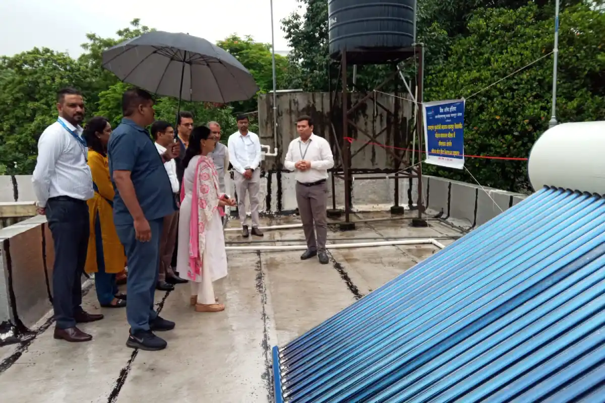 Nagpur University hostel solar water heater CSR: नागपुर विश्वविद्यालय के छात्राओं के छात्रावास में नई सुविधा शुरू, बैंक ऑफ इंडिया के सीएसआर सहयोग से हुआ लोकार्पण