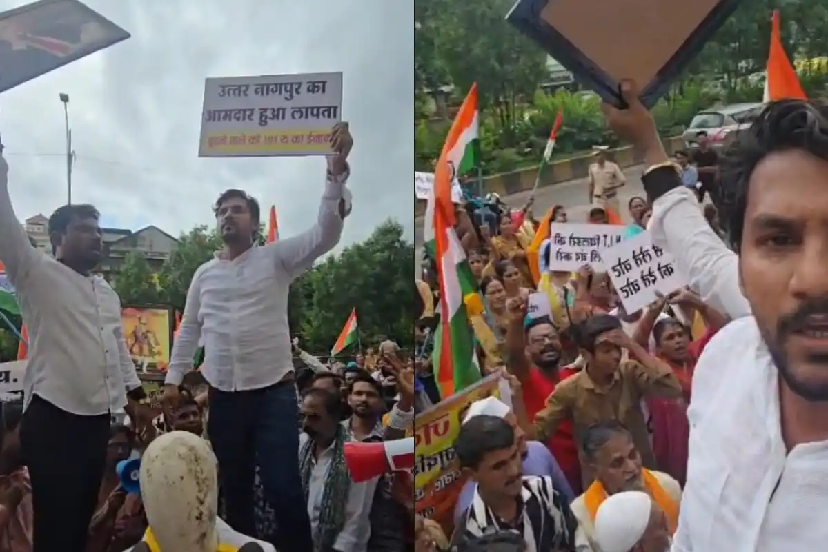 North Nagpur MLA missing protest waterlogging: उत्तर नागपुर में विधायक के खिलाफ अनोखा विरोध, “ढूंढने वाले को 101 रुपये इनाम” के पोस्टर लगाए