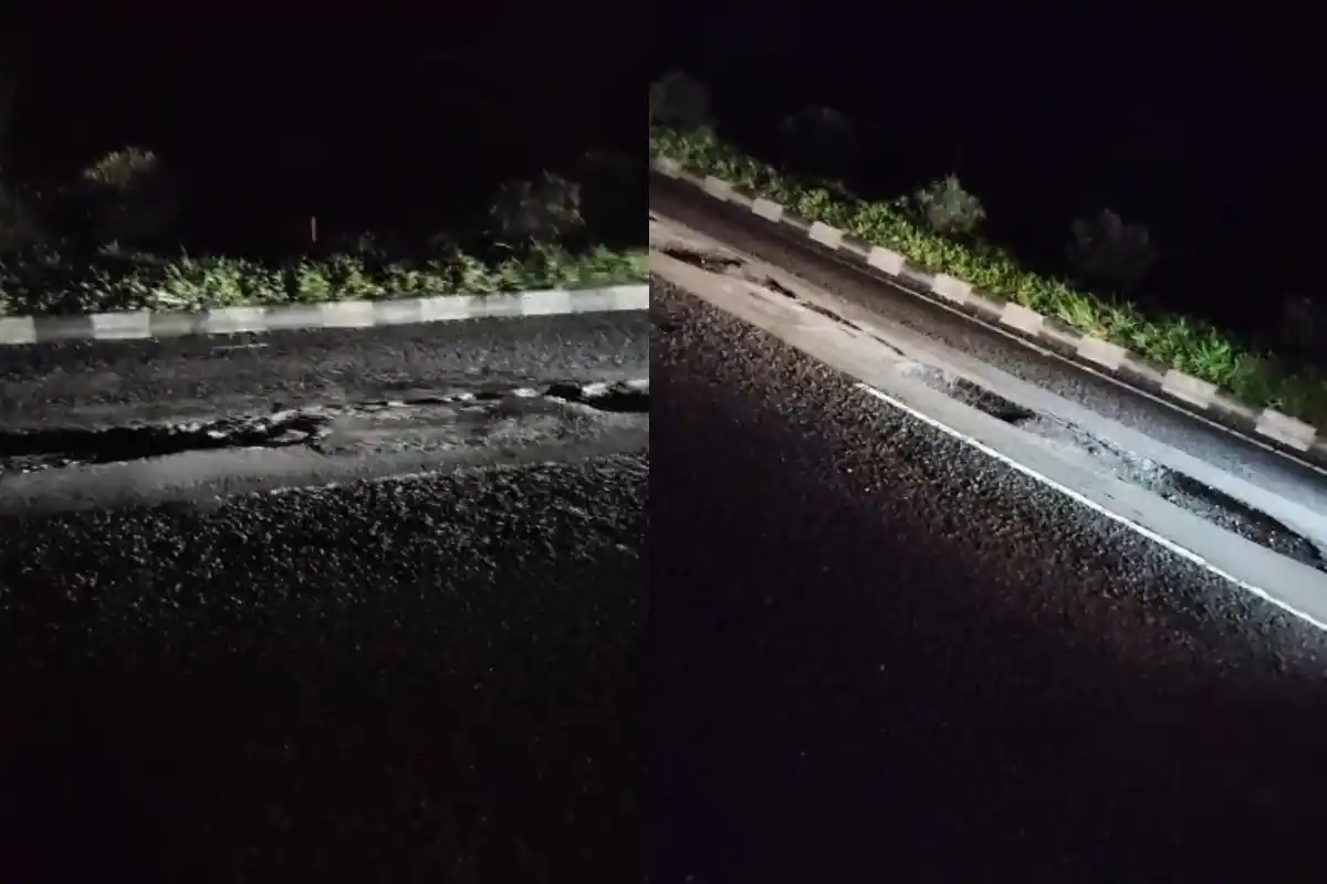 Nagpur Hyderabad Road Dangerous Pothole Vehicle Damage: नागपुर के हैदराबाद मार्ग पर खतरनाक गड्ढे से लगातार हादसे, कई वाहनों के टायर फटे और लोगों ने सड़क की मरम्मत की मांग उठाई