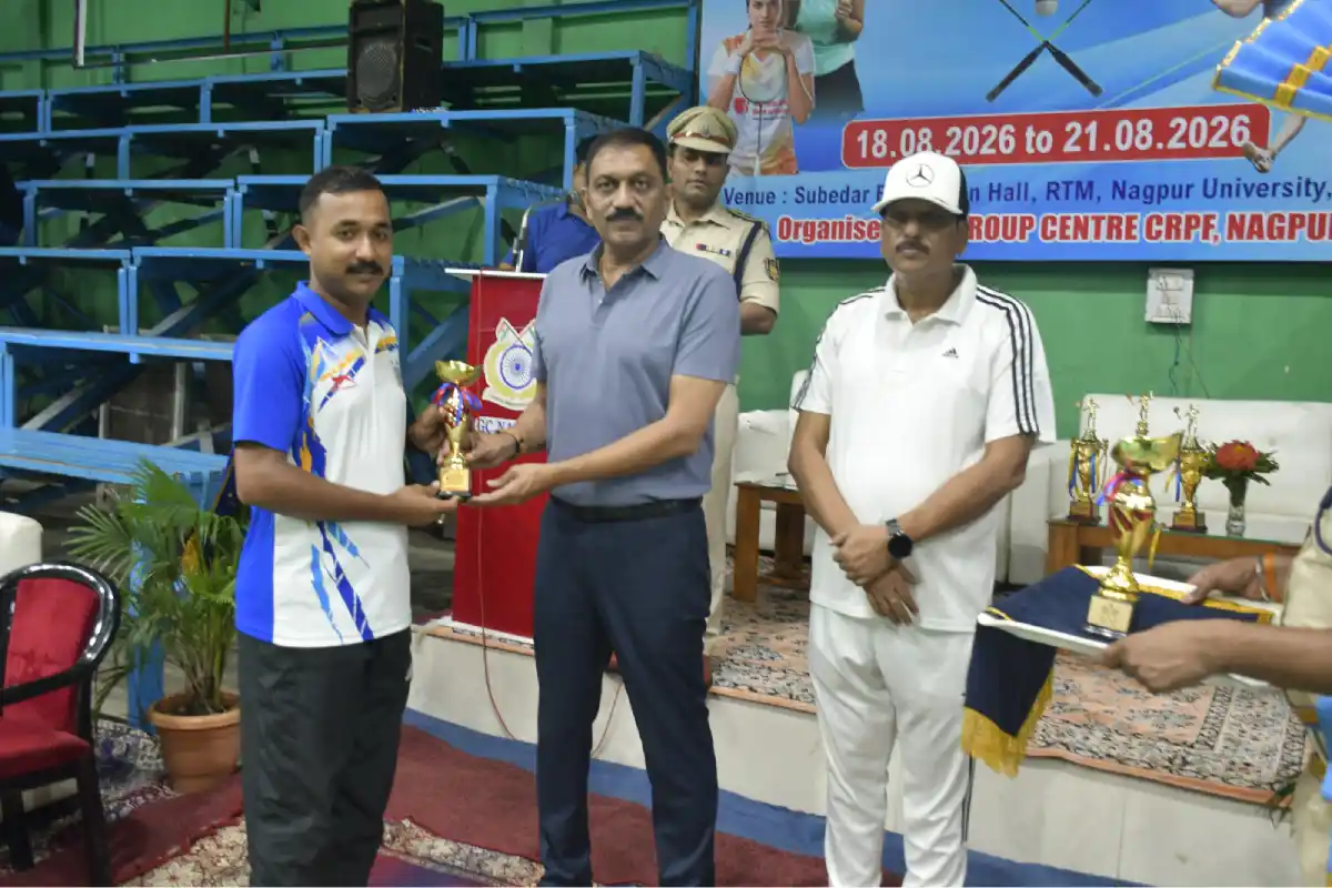 CRPF Inter Sector Badminton Championship 2026: नागपुर में इंटर सेक्टर बैडमिंटन प्रतियोगिता-2026 का समापन, संचार सेक्टर बना विजेता