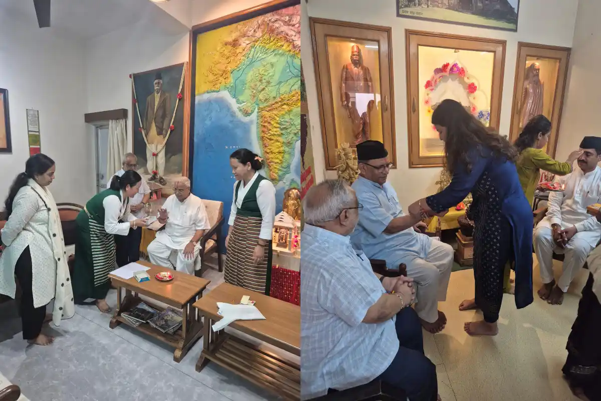 Nagpur RSS Office Raksha Bandhan Celebration: नागपुर के संघ कार्यालय में मनाया गया रक्षाबंधन उत्सव, रक्षासूत्र बांधकर दिया भाईचारे का संदेश