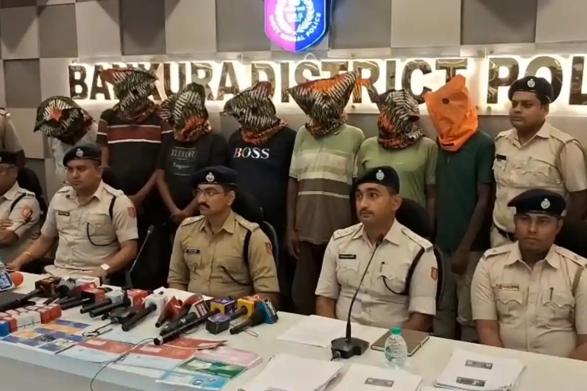 बांकुड़ा में 72 करोड़ रुपये के साइबर ठगी गिरोह का खुलासा, 7 आरोपी गिरफ्तार