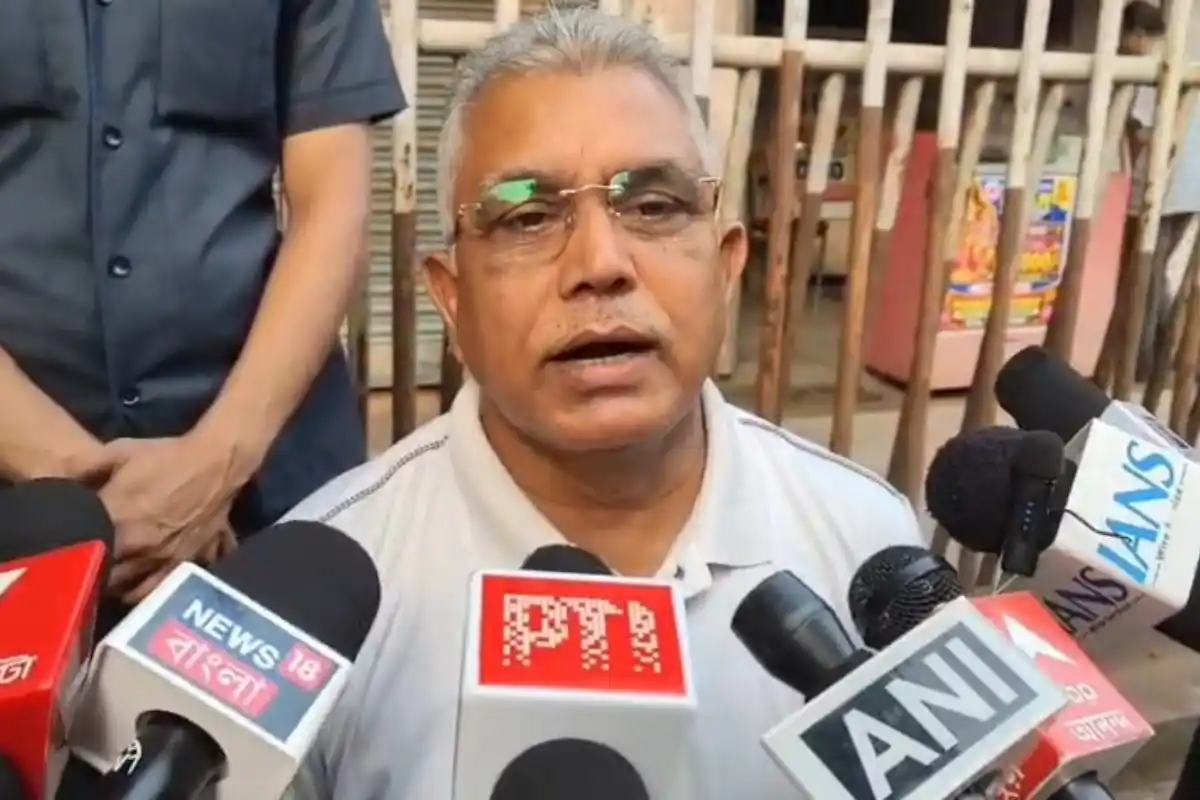 West Bengal News TMC Name and Symbol Freeze: खड़गपुर में दिलीप घोष ने ममता बनर्जी और केंद्र से जुड़े कई मुद्दों पर रखी बात