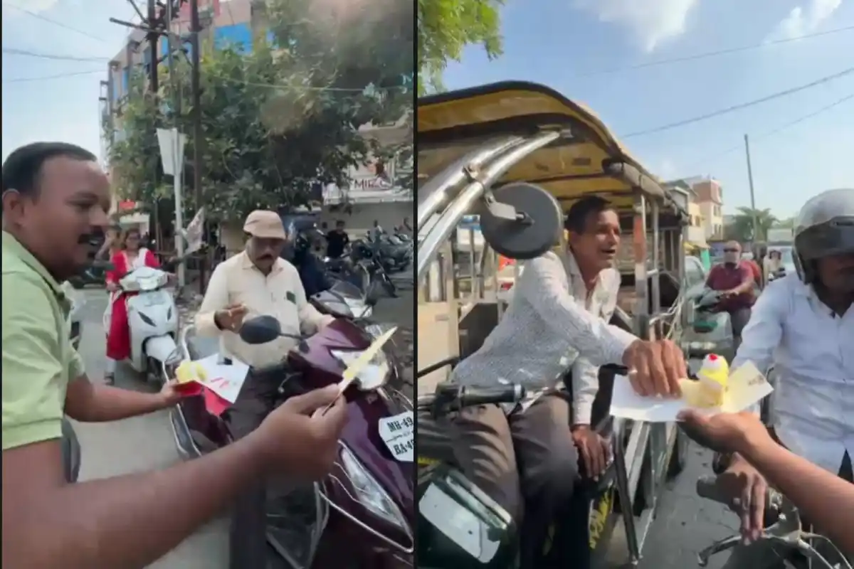 Nagpur Omkar Nagar road pothole birthday BSP protest: नागपुर के ओमकार नगर में एक साल पुराने गड्ढे का बसपा ने मनाया जन्मदिन, मनपा पर उठाए सवाल